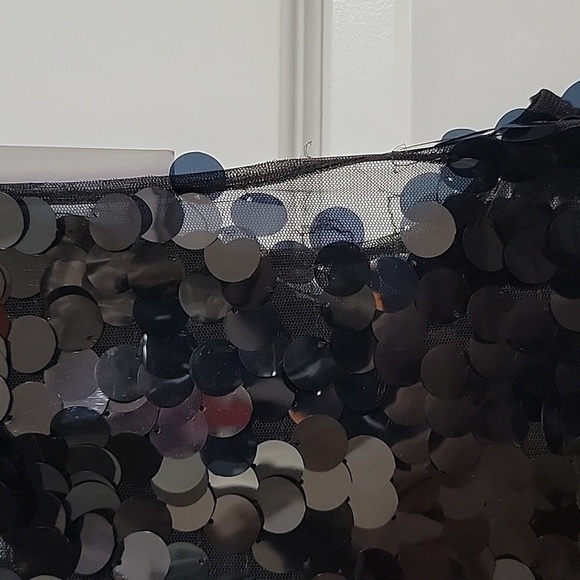 WAYF NWT BLACK DISC SEQUIN DRESS XL - Picture 15 of 15